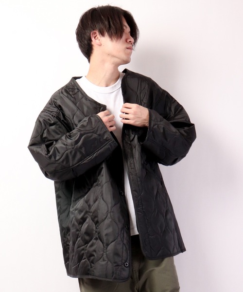 Revo.(レボ)の「コットンナイロンツイルスタンドカラーモッズコート(モッズコート・メンズ・ブラック/オリーブ/アイボリー・M/L)」の16枚目の写真