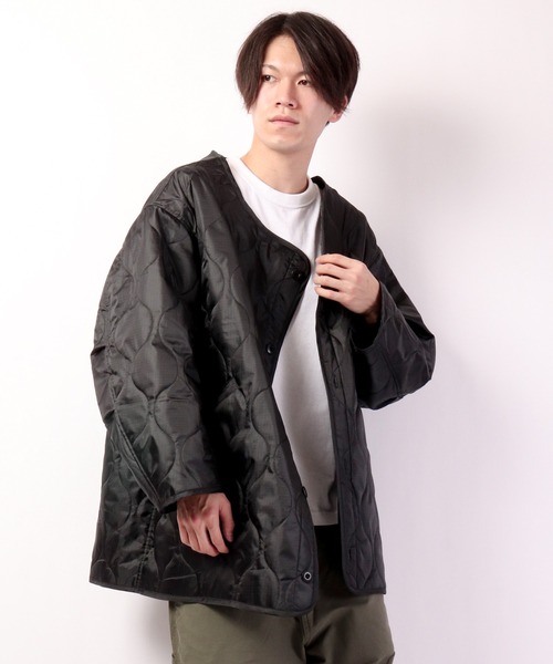 Revo.(レボ)の「コットンナイロンツイルスタンドカラーモッズコート(モッズコート・メンズ・ブラック/オリーブ/アイボリー・M/L)」の17枚目の写真