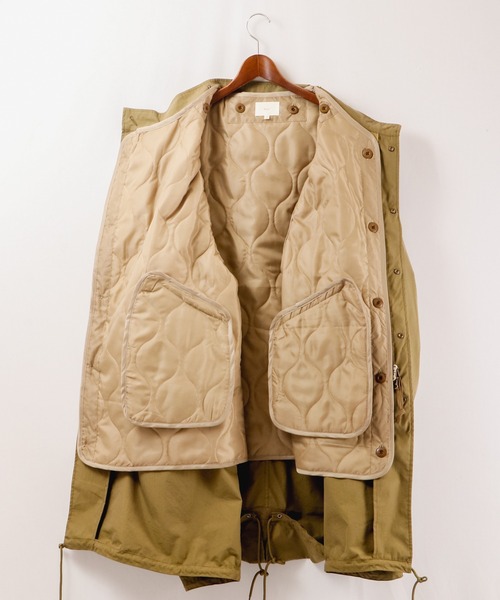 Revo.(レボ)の「コットンナイロンツイルスタンドカラーモッズコート(モッズコート・メンズ・ブラック/オリーブ/アイボリー・M/L)」の22枚目の写真