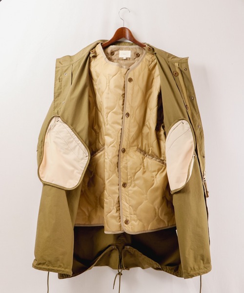 Revo.(レボ)の「コットンナイロンツイルスタンドカラーモッズコート(モッズコート・メンズ・ブラック/オリーブ/アイボリー・M/L)」の21枚目の写真