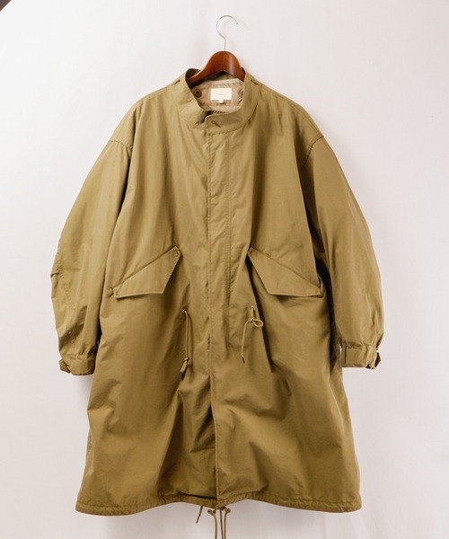 Revo.(レボ)の「コットンナイロンツイルスタンドカラーモッズコート(モッズコート・メンズ・ブラック/オリーブ/アイボリー・M/L)」の19枚目の写真
