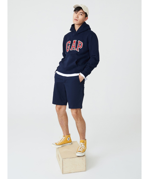 GAP（ギャップ）の「GAPロゴ カーボナイズドフリース オーバーパーカー（パーカー・メンズ・ブラック/ネイビー/グレー/ホワイト系その他・S/M/L/XS/XXS/XL）」の16枚目の写真