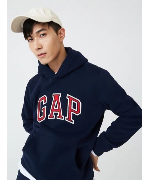 GAP（ギャップ）の「GAPロゴ カーボナイズドフリース オーバーパーカー（パーカー・メンズ・ブラック/ネイビー/グレー/ホワイト系その他・S/M/L/XS/XXS/XL）」の10枚目の写真