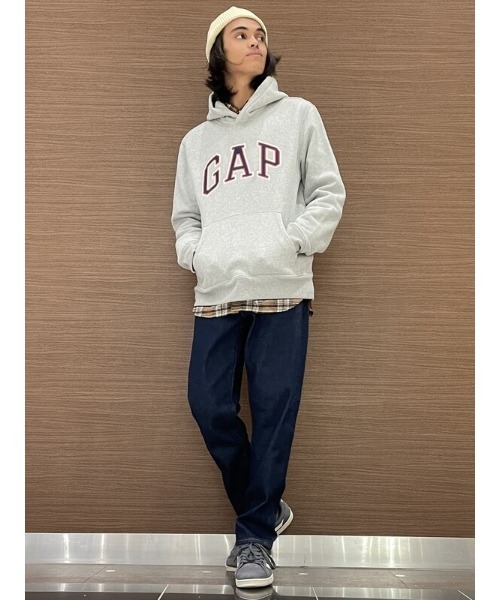 GAP（ギャップ）の「GAPロゴ カーボナイズドフリース オーバーパーカー（パーカー・メンズ・ブラック/ネイビー/グレー/ホワイト系その他・S/M/L/XS/XXS/XL）」の21枚目の写真