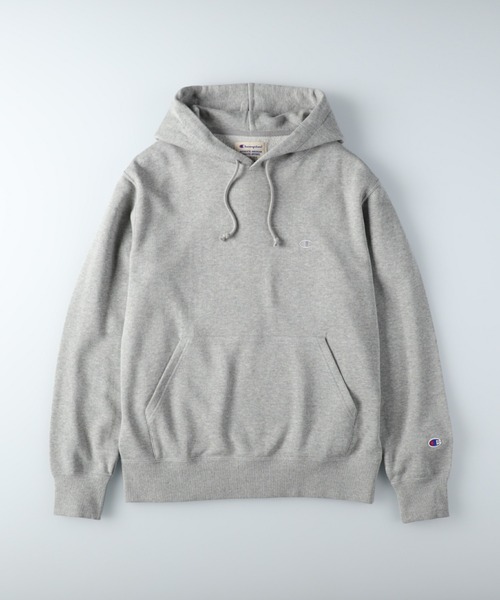 Champion(チャンピオン)の「【Champion】ムジパーカースウェット(スウェット・メンズ・ベージュ/パープル/ホワイト/グレー/ブラック/ロイヤルブルー/グリーン/オレンジ/オフホワイト/サックスブルー・S/M/XL/L)」の5枚目の写真