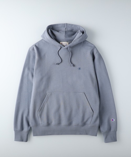 Champion(チャンピオン)の「【Champion】ムジパーカースウェット(スウェット・メンズ・ベージュ/パープル/ホワイト/グレー/ブラック/ロイヤルブルー/グリーン/オレンジ/オフホワイト/サックスブルー・S/M/XL/L)」の1枚目の写真