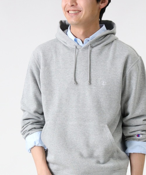 Champion(チャンピオン)の「【Champion】ムジパーカースウェット(スウェット・メンズ・ベージュ/パープル/ホワイト/グレー/ブラック/ロイヤルブルー/グリーン/オレンジ/オフホワイト/サックスブルー・S/M/XL/L)」の13枚目の写真