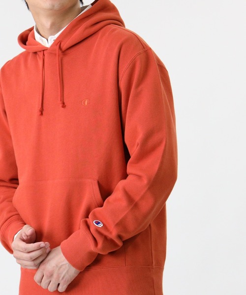 Champion(チャンピオン)の「【Champion】ムジパーカースウェット(スウェット・メンズ・ベージュ/パープル/ホワイト/グレー/ブラック/ロイヤルブルー/グリーン/オレンジ/オフホワイト/サックスブルー・S/M/XL/L)」の18枚目の写真