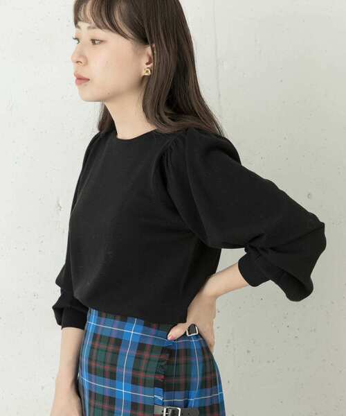 URBAN RESEARCH Sonny Label(アーバンリサーチサニーレーベル)の「ショルダーギャザーニットプルオーバー(ニット/セーター・レディース・オフホワイト/イエロー/ブラック・FREE)」の10枚目の写真