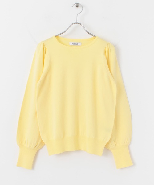 URBAN RESEARCH Sonny Label(アーバンリサーチサニーレーベル)の「ショルダーギャザーニットプルオーバー(ニット/セーター・レディース・オフホワイト/イエロー/ブラック・FREE)」の6枚目の写真