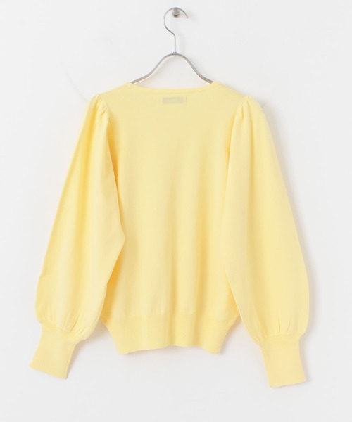 URBAN RESEARCH Sonny Label(アーバンリサーチサニーレーベル)の「ショルダーギャザーニットプルオーバー(ニット/セーター・レディース・オフホワイト/イエロー/ブラック・FREE)」の15枚目の写真