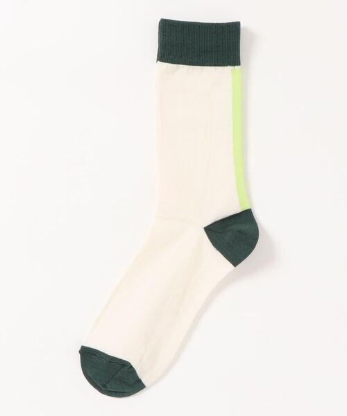 UNITED TOKYO(ユナイテッドトウキョウ)の「バックラインソックス(ソックス/靴下・メンズ・ブラック/ベージュ/オフホワイト/グレイッシュベージュ・FREE)」の2枚目の写真