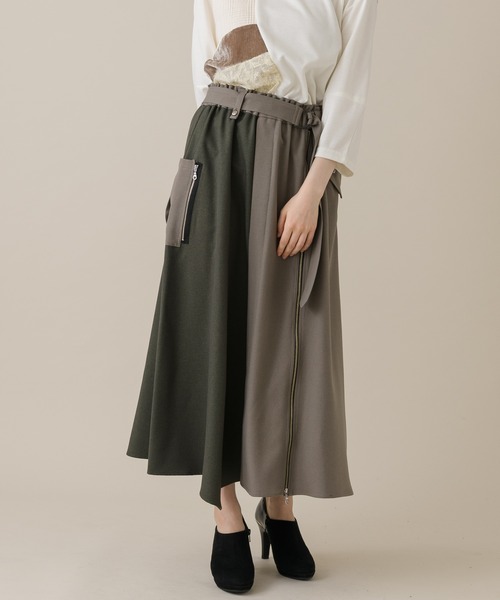 La SRIC（ラスリック）の「La SRIC サイドZIPデザインスカート