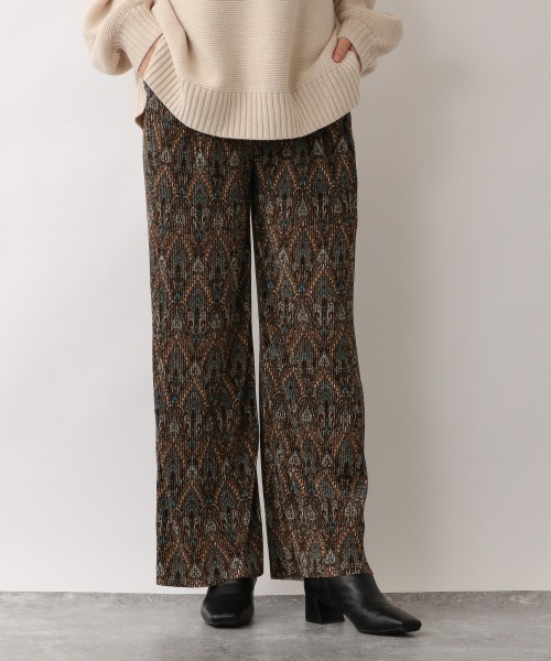 LOWRYS FARM(ローリーズファーム)の「selfcutガラプリーツパンツ 236367(その他パンツ・レディース・ブラック/ブラウン/グリーン・FREE)」の3枚目の写真
