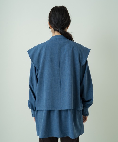 Kastane（カスタネ）の「【マルチウェイ】マルチウェイレイヤードブラウス（シャツ/ブラウス・レディース・ブラウン/インディゴブルー・FREE）」の18枚目の写真