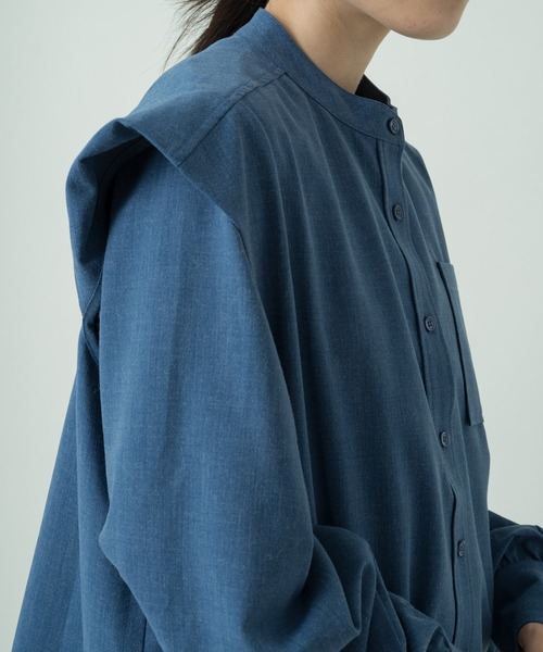 Kastane（カスタネ）の「【マルチウェイ】マルチウェイレイヤードブラウス（シャツ/ブラウス・レディース・ブラウン/インディゴブルー・FREE）」の15枚目の写真