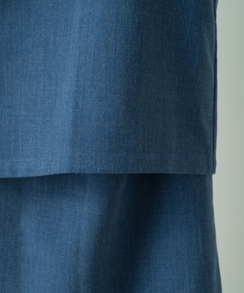 Kastane（カスタネ）の「【マルチウェイ】マルチウェイレイヤードブラウス（シャツ/ブラウス・レディース・ブラウン/インディゴブルー・FREE）」の13枚目の写真