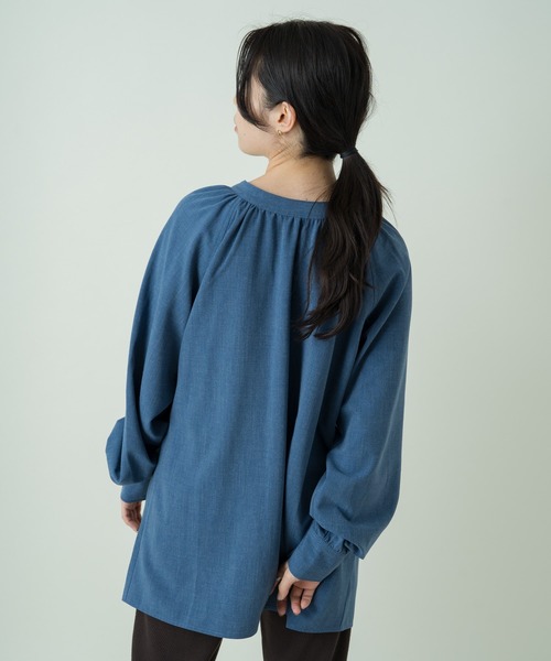 Kastane（カスタネ）の「【マルチウェイ】マルチウェイレイヤードブラウス（シャツ/ブラウス・レディース・ブラウン/インディゴブルー・FREE）」の19枚目の写真