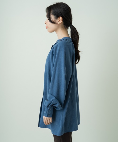 Kastane（カスタネ）の「【マルチウェイ】マルチウェイレイヤードブラウス（シャツ/ブラウス・レディース・ブラウン/インディゴブルー・FREE）」の7枚目の写真