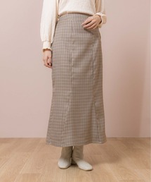 flower | チェックマーメイドスカート(スカート)