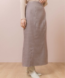 flower | チェックマーメイドスカート(スカート)