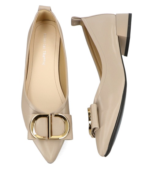 ORiental TRaffic（オリエンタルトラフィック）の「リボンモチーフパンプス/15309（パンプス・レディース・ベージュ/ブラック・33/34/35/36/37/38/39/40/41/42/43）」の7枚目の写真