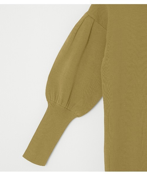 AZUL by moussy（アズールバイマウジー）の「【PLUS】VOLUME SLEEVE KNIT ONEPIECE/ボリュームスリーブニットワンピース（ワンピース・レディース・ブラック/ライトグリーン/ダークカーキ・FREE）」の17枚目の写真