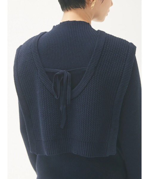 armonia（アルモニーア）の「armonia・ベストセットニットワンピース＊（ワンピース・レディース・ネイビー/キャメル/ベージュ・FREE）」の11枚目の写真