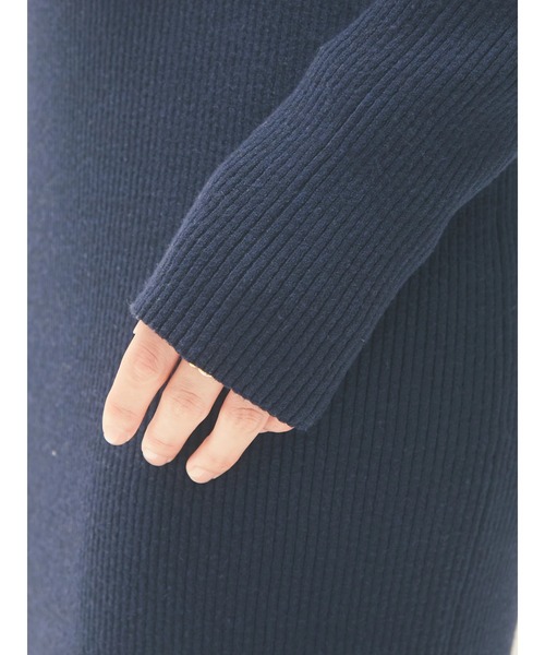 armonia（アルモニーア）の「armonia・ベストセットニットワンピース＊（ワンピース・レディース・ネイビー/キャメル/ベージュ・FREE）」の12枚目の写真