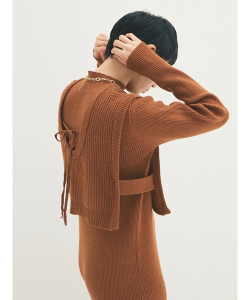 armonia（アルモニーア）の「armonia・ベストセットニットワンピース＊（ワンピース・レディース・ネイビー/キャメル/ベージュ・FREE）」の15枚目の写真