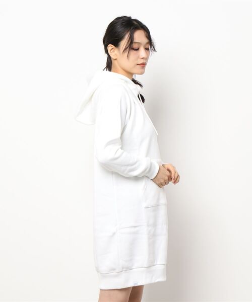 PEARLY GATES】吊風裏毛起毛 プルオーバー フーディ ワンピース 工場直営店