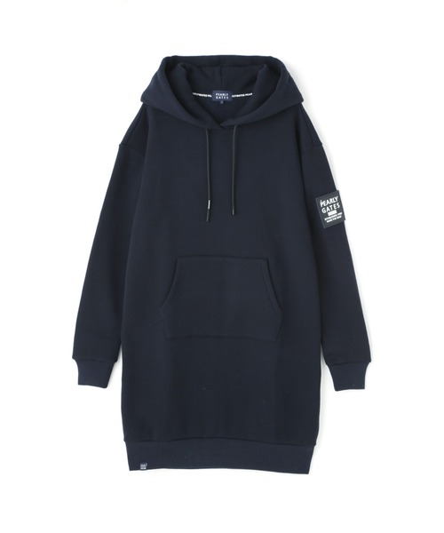 PEARLY GATES】吊風裏毛起毛 プルオーバー フーディ ワンピース 工場直営店