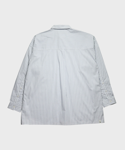 NIDO（ニド）の「ストライプビッグシャツ（シャツ/ブラウス・メンズ・ホワイト/ネイビー系・M/L）」の11枚目の写真