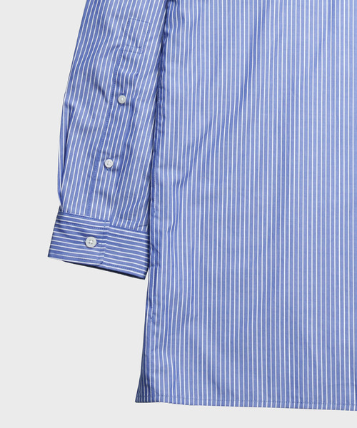NIDO（ニド）の「ストライプビッグシャツ（シャツ/ブラウス・メンズ・ホワイト/ネイビー系・M/L）」の14枚目の写真