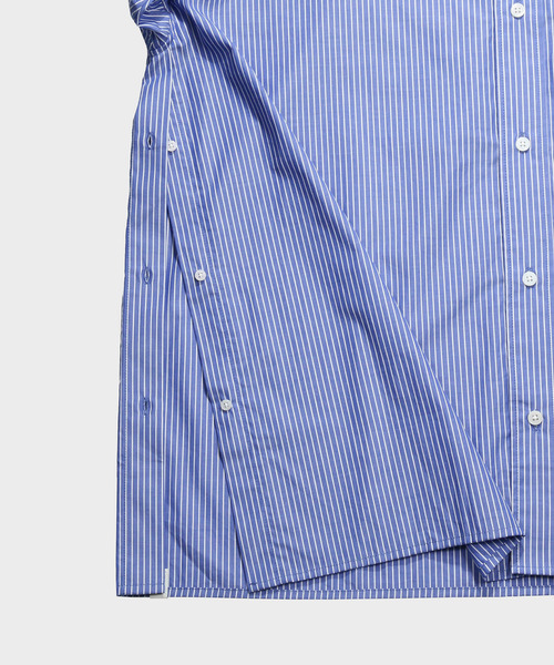 NIDO（ニド）の「ストライプビッグシャツ（シャツ/ブラウス・メンズ・ホワイト/ネイビー系・M/L）」の16枚目の写真