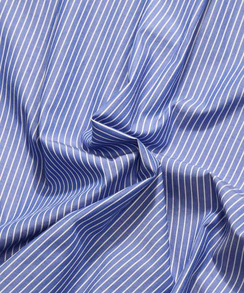 NIDO（ニド）の「ストライプビッグシャツ（シャツ/ブラウス・メンズ・ホワイト/ネイビー系・M/L）」の8枚目の写真