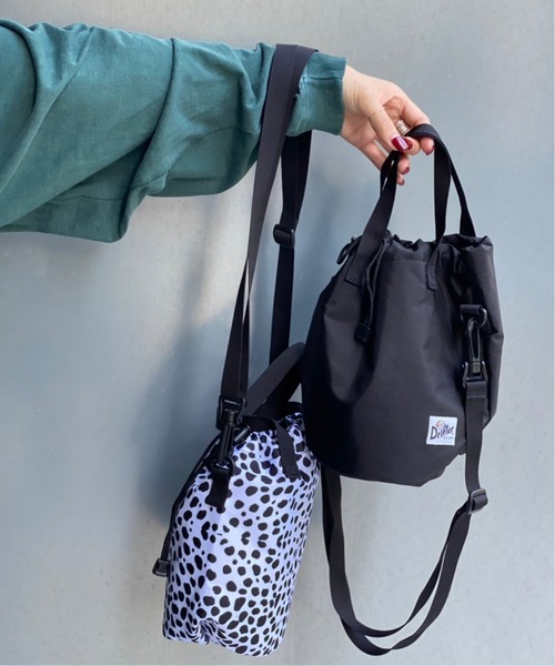 Spick & Span（スピックアンドスパン）の「【Drifter】DRAWSTRING POUCH / ショルダーバッグ◆（ショルダーバッグ・レディース・ホワイト/ブラック・FREE）」の5枚目の写真