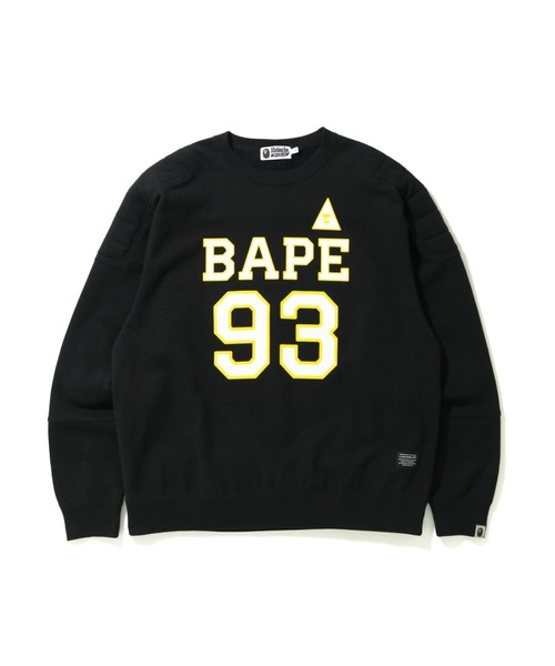 A BATHING APE(アベイシングエイプ)の「MILITARY PADDED RELAXED CREWNECK M(スウェット・メンズ・ブラック/グレー・SMALL/MEDIUM/X-LARGE/LARGE/XX-LARGE)」の1枚目の写真