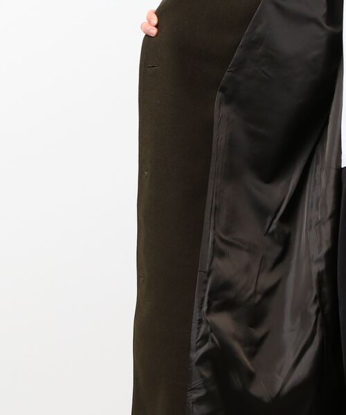 cepo（セポ）の「ハイネックロングコート（ダウンジャケット/コート・レディース・オリーブ/オフホワイト/ダークグレー・M）」の5枚目の写真