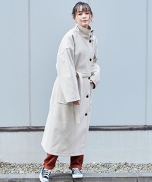 ハイネックロングコート