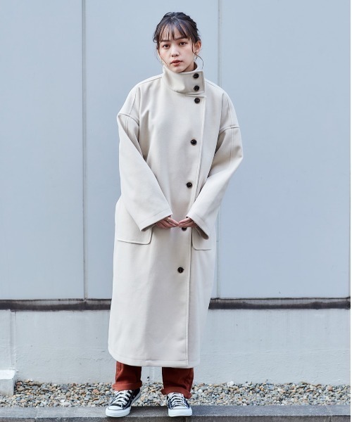 cepo（セポ）の「ハイネックロングコート（ダウンジャケット/コート