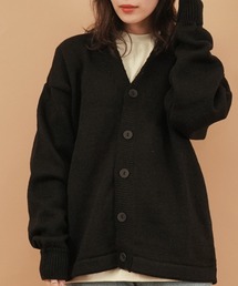 Plain Stitch V-Neck Cardigan