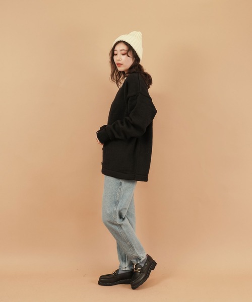 Kerrywoollenmills（ケリーウーレンミルズ）の「Plain Stitch V-Neck Cardigan（カーディガン/ボレロ・レディース・パープル系その他/オートミール/ブルー系その他/ホワイト系その他/ブラック系その他・36/38/40）」の11枚目の写真