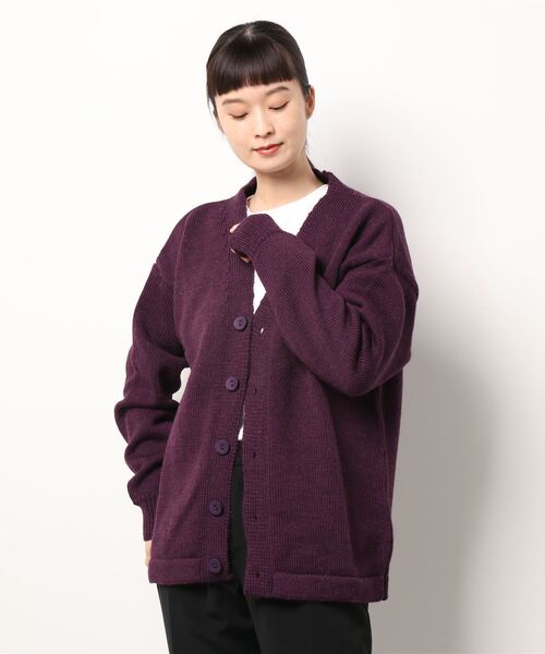 Kerrywoollenmills（ケリーウーレンミルズ）の「Plain Stitch V-Neck Cardigan（カーディガン/ボレロ・レディース・パープル系その他/オートミール/ブルー系その他/ホワイト系その他/ブラック系その他・36/38/40）」の20枚目の写真