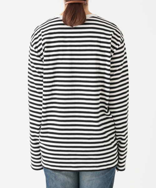 JOURNAL STANDARD(ジャーナルスタンダード)の「クラシックボーダーロングTシャツ◆(Tシャツ/カットソー・レディース・レッド/ベージュ/グリーン/ブラック・FREE)」の15枚目の写真