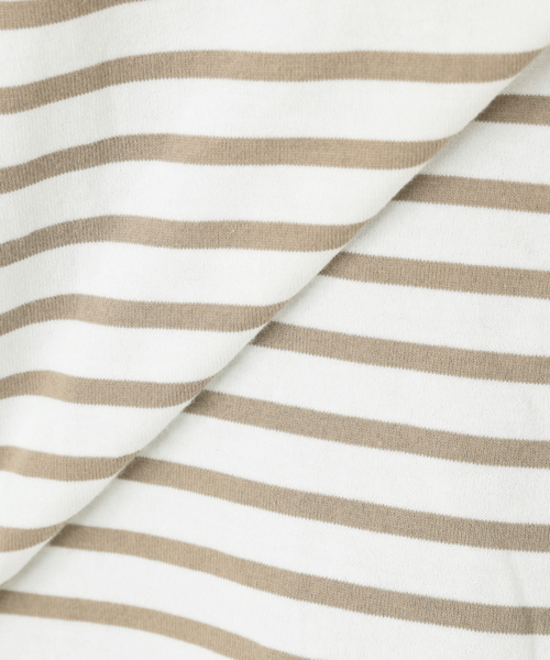 JOURNAL STANDARD(ジャーナルスタンダード)の「クラシックボーダーロングTシャツ◆(Tシャツ/カットソー・レディース・レッド/ベージュ/グリーン/ブラック・FREE)」の7枚目の写真