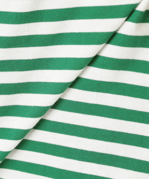 JOURNAL STANDARD(ジャーナルスタンダード)の「クラシックボーダーロングTシャツ◆(Tシャツ/カットソー・レディース・レッド/ベージュ/グリーン/ブラック・FREE)」の5枚目の写真