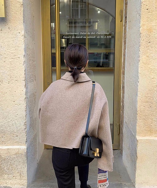 ドロップショルダーショートコート（チェスターコート）｜Nyu（ニュウ