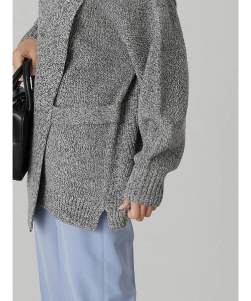 AMERICAN HOLIC（アメリカンホリック）の「レイヤード編み違いニットプルオーバー（ニット/セーター・レディース・モカ/杢グレー・M/L）」の18枚目の写真