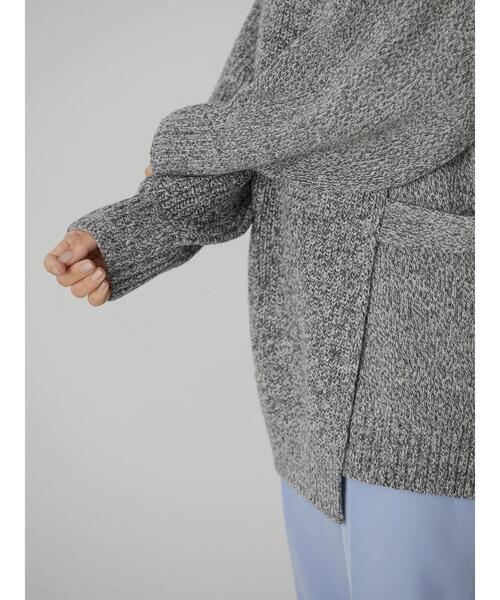 AMERICAN HOLIC（アメリカンホリック）の「レイヤード編み違いニットプルオーバー（ニット/セーター・レディース・モカ/杢グレー・M/L）」の17枚目の写真